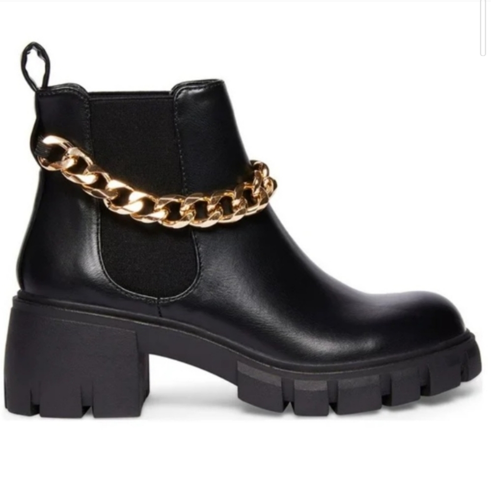 Madden Girl Black Ankle Boots NWT Sz 8M - Picture 7 of 9